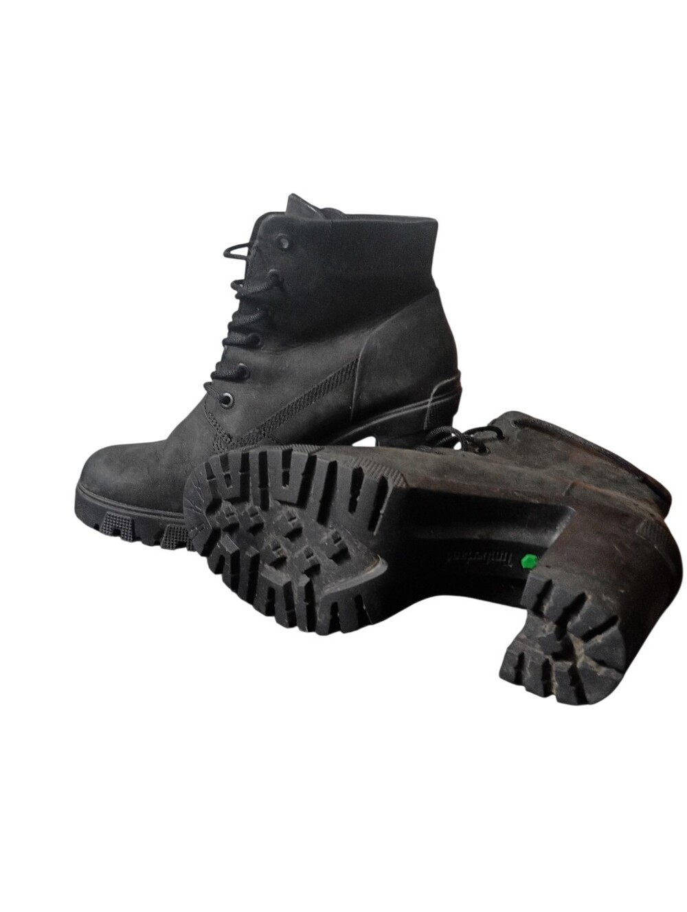 Timberland Lana Point Lace Up Boot Heels Size 9 - Picture 2 of 7